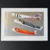 Kunio Kaneko : Koinobori woodblockprint