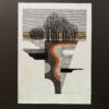 Fumio Fujita: Tree- C. Older, partly abstract print