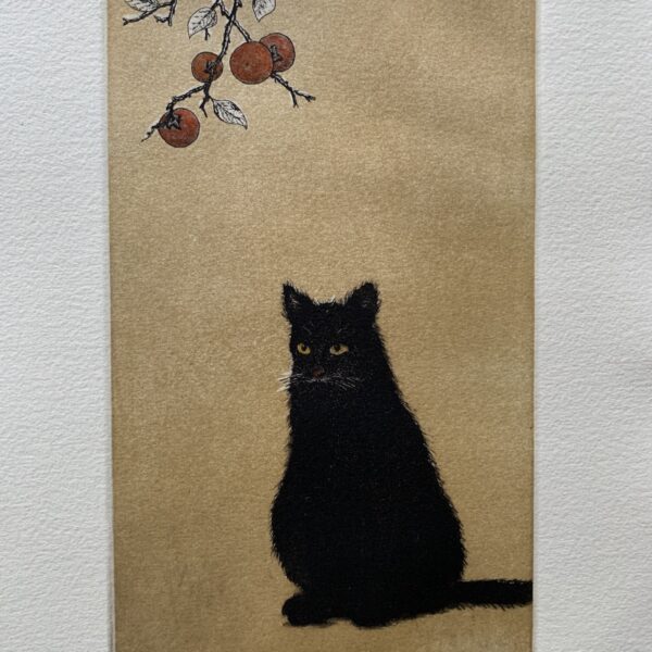 Hiroto Norikane:"Black cat 14 (Persimmon)"
