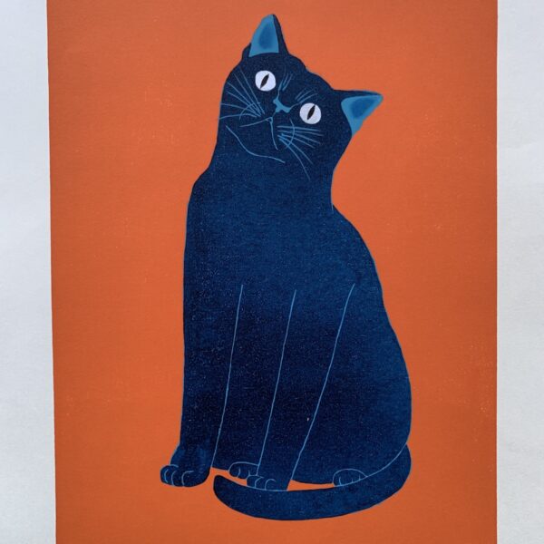 Tadashige Nishida: “Curious blue cat” Pose – 13